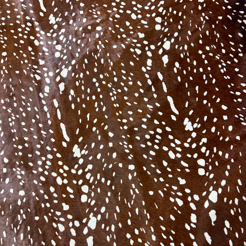 Axis Deer Cowhide Rug Size: 7x6 feet Z-372