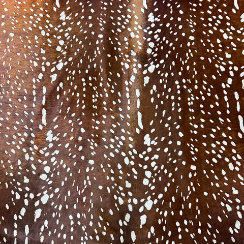 Axis Deer Cowhide Rug Size: 7x6 feet Z-373