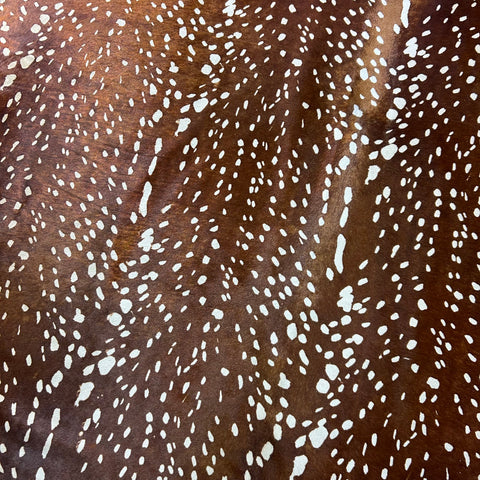 Axis Deer Cowhide Rug Size: 7x6 feet Z-373