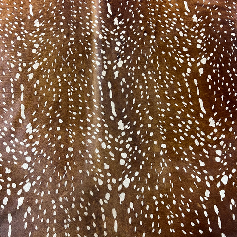 Axis Deer Cowhide Rug Size: 7x6 feet Z-374