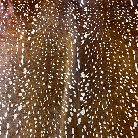 Axis Deer Cowhide Rug Size: 7x6 feet Z-374
