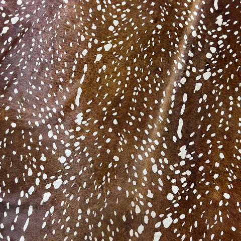 Axis Deer Cowhide Rug Size: 7x6 feet Z-374