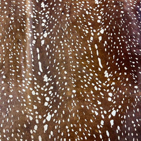 Axis Deer Cowhide Rug Size: 7x6 feet Z-374
