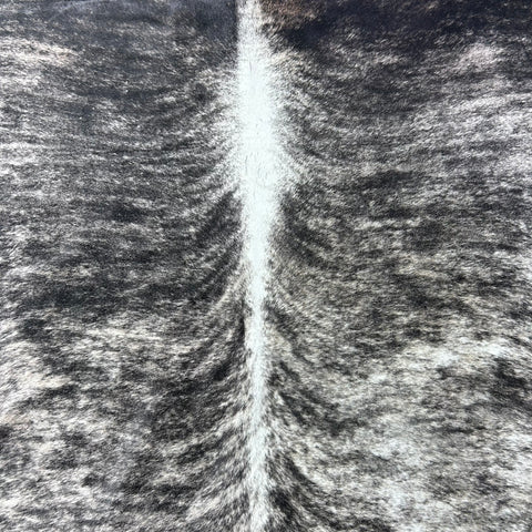 Dark Grey Brindle Cowhide Rug (48.50 sq ft) Size: 8x7 feet Colombia-49