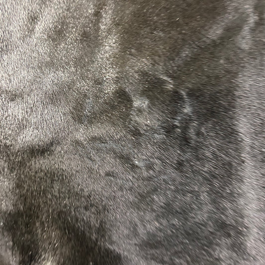 Dyed Black Cowhide Rug Size: 9x7.5 feet D-625