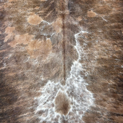 Tricolor Cowhide Rug (HUGE!) Size: 8x8 feet J-065