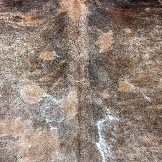 Tricolor Cowhide Rug (HUGE!) Size: 8x8 feet J-065