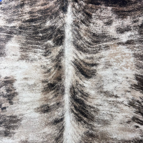 Light Brindle Tricolor Cowhide Rug Size: 7.5x6.5 feet J-068