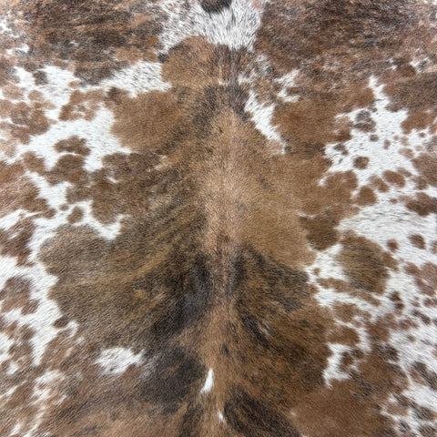 Beige Brindle Cowhide Rug Size: 7x6.5 feet J-070