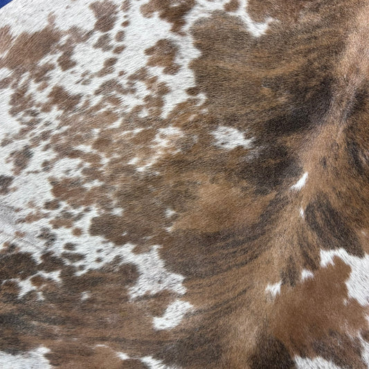 Beige Brindle Cowhide Rug Size: 7x6.5 feet J-070