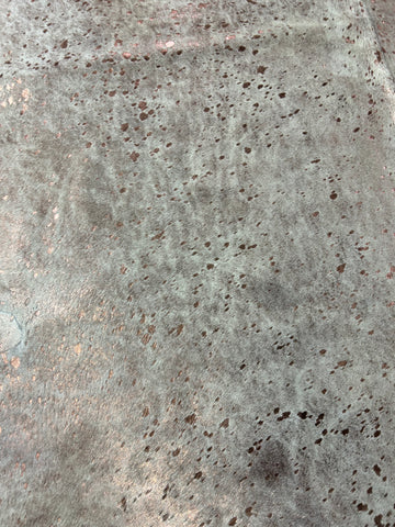 Rose Gold Metallic Cowhide Rug (patch) Size: 8x7 feet D-130