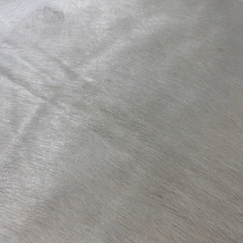 Tapis en peau de vache naturelle blanche unie (1 point rond beige) Taille : 7,5x7 pieds D-673