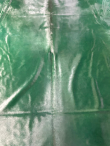 Dyed Emerald Cowhide Rug (HUGE) Size: 8x7.5 feet D-137