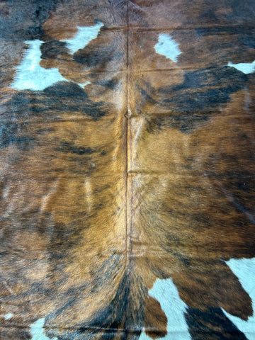 Tricolor Cowhide Rug Size: 8x6.2 feet D-157