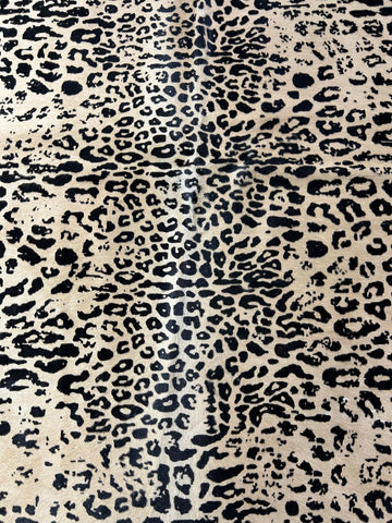 Vintage Leopard Cowhide Rug Size: 7x5.2 feet D-180