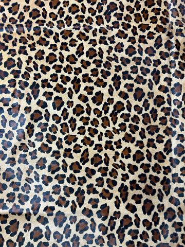 Leopard Print Cowhide Rug Size: 7.7x6.2 feet D-185