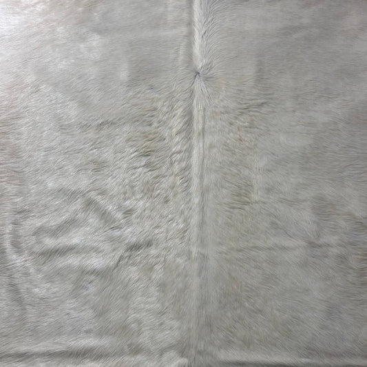 Solid Ivory Cowhide Rug Size: 7.5x6.7 feet Y-213
