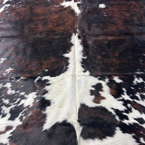 Tricolor Cowhide Rug (40 sq ft) Size: 7x7 feet Colombia-206