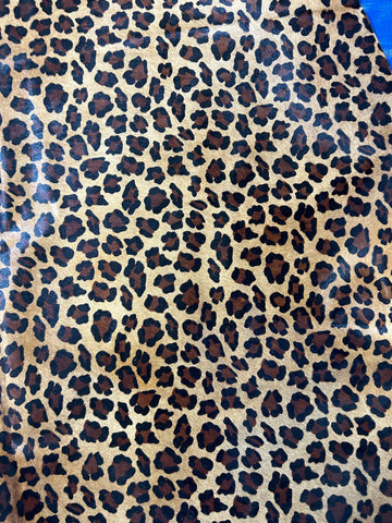 Leopard Print Cowhide Rug Size: 6.5x6 feet D-186