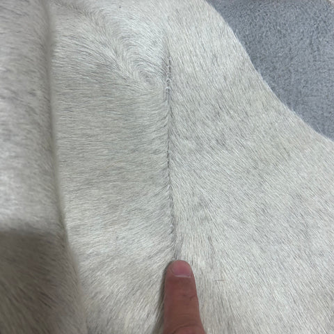 Zebra Cowhide Rug Size: 7x6.2 feet Y-085