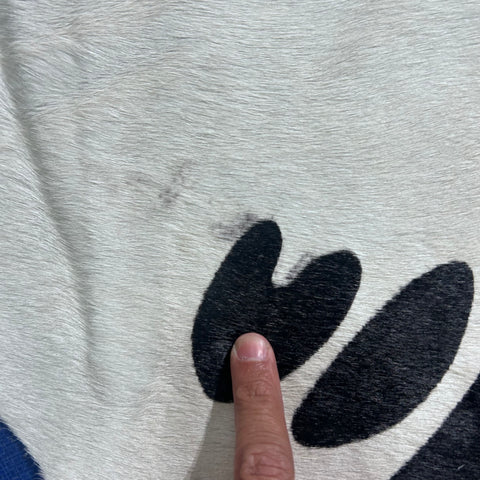 Zebra Cowhide Rug Size: 7.2x6.2 feet Y-086