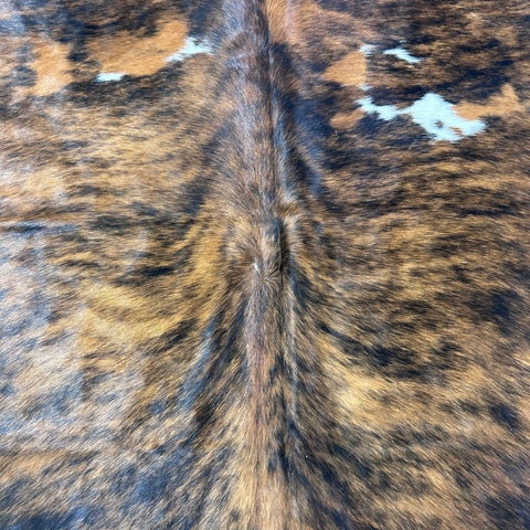 Tricolor Cowhide Rug Size: 7.7x6.5 feet Colombia-262