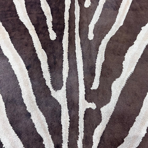 Light Genuine Zebra Print Cowhide Rug (3 small patches) Size: 7x6 feet Z-061