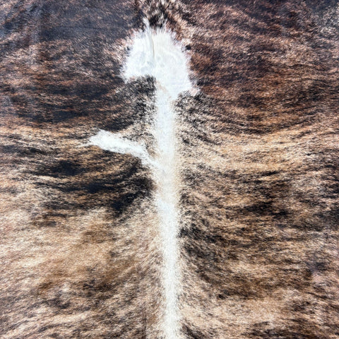 Huge Grey Brindle Cowhide Rug (huge size!) Size: 8x7 feet Z-065