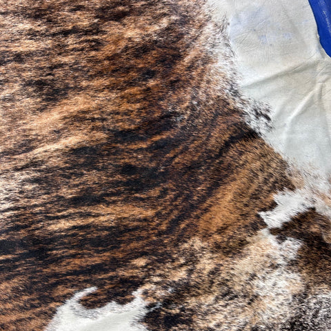 Huge Grey Brindle Cowhide Rug (huge size!) Size: 8x7 feet Z-065