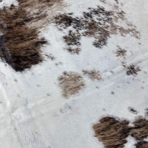 Brazilian Tricolor Cowhide Rug Size: 8x7 feet D-713