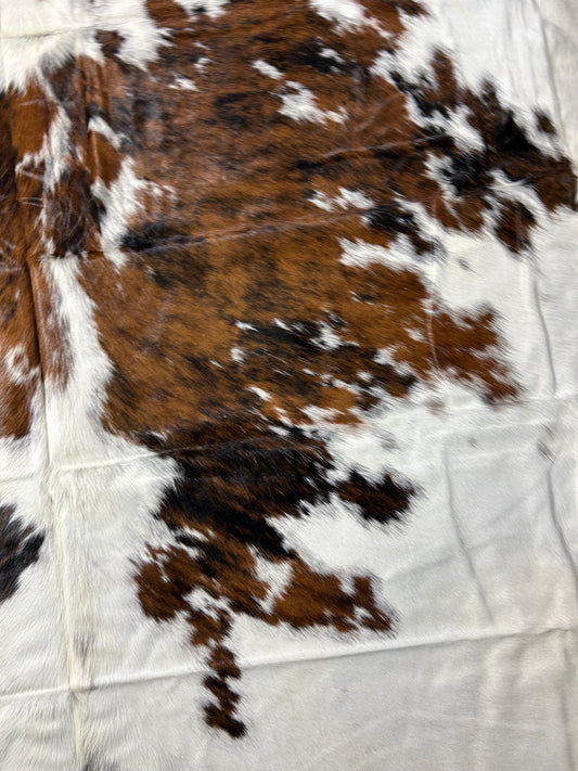 Speckled Tricolor Cowhide Rug D-235