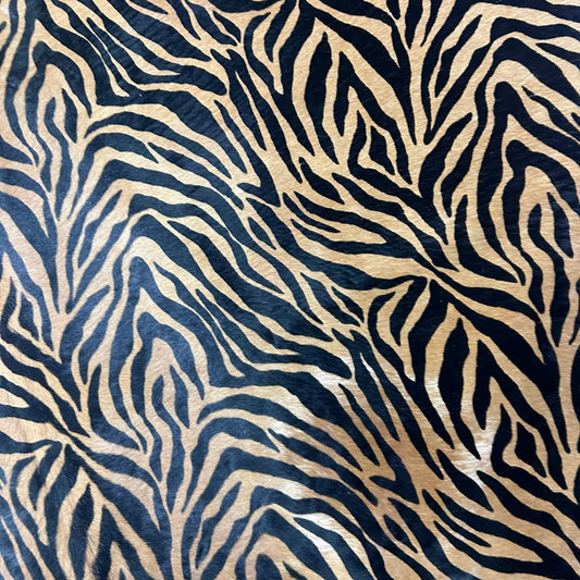 Baby Zebra Cowhide Rug Size: 7.2x5.5 feet Z-211