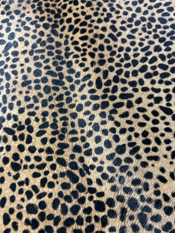 Fine Print Cheetah Cowhide Rug (some white on the edges) Size: 7.2x5.2 feet D-240