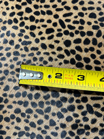 Fine Print Cheetah Cowhide Rug (some white on the edges) Size: 7.2x5.2 feet D-240
