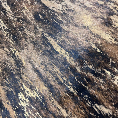 Printed Brindle Cowhide Rug with distressed finish Size: 8x6.5 feet Z-216