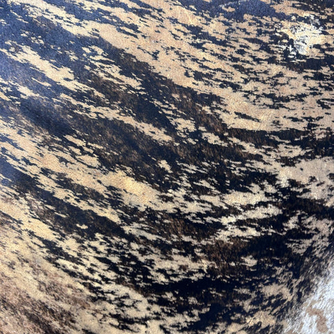 Printed Brindle Cowhide Rug with distressed finish Size: 8x6.5 feet Z-216