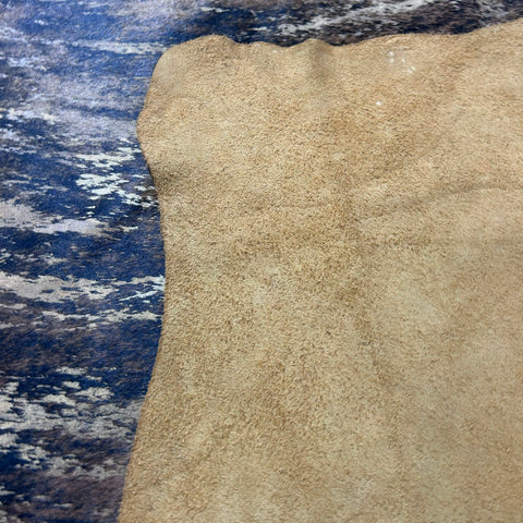 Printed Brindle Cowhide Rug with distressed finish Size: 8x6.5 feet Z-216