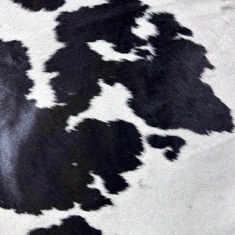 Black and White Cowhide Rug Size: 6x6 feet D-722