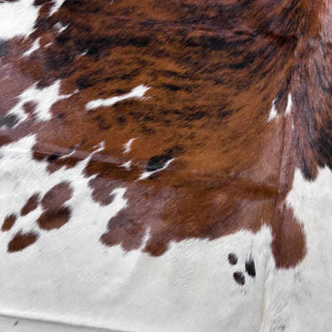 Tricolor Cowhide Rug (a patch) Size: 7.5x6 feet D-730