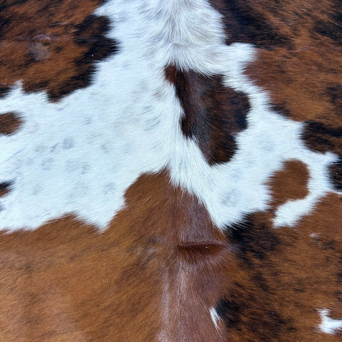 Tricolor Cowhide Rug (a patch) Size: 7.5x6 feet D-730