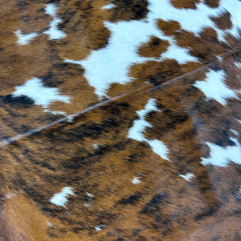 Tricolor Cowhide Rug (a patch) Size: 7.5x6 feet D-730