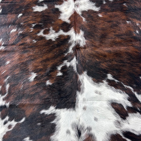 Tricolor Cowhide Rug Size: 7x6 feet Colombia # 149