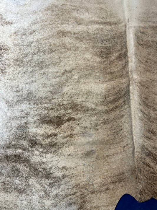 Light Beige Brindle Cowhide Rug Size: 8.5x7 feet D-265