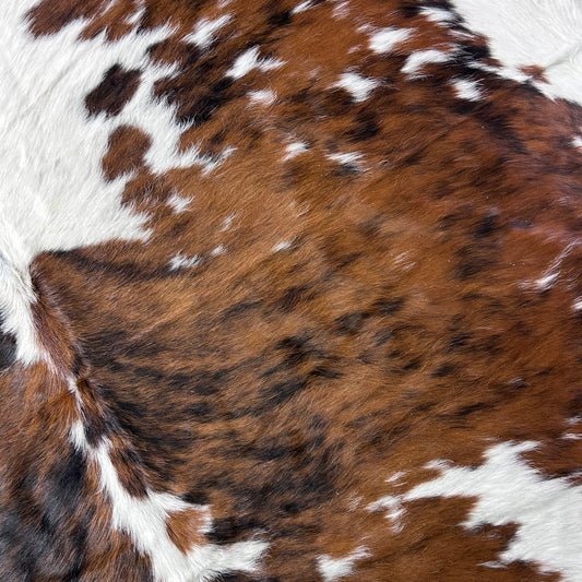 Tricolor Cowhide Rug (45.75 sq ft) Size: 8x7 feet Colombia-298