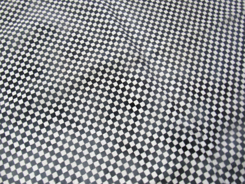 Checker Printed Cowhide Rug Size: 7 1/2x6 3/4 feet C-1520