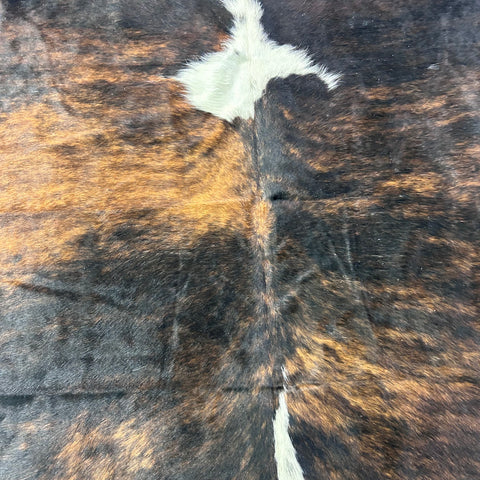 Tricolor Cowhide Rug (43.5 sq ft) Size: 8x6.5 feet Colombia-300