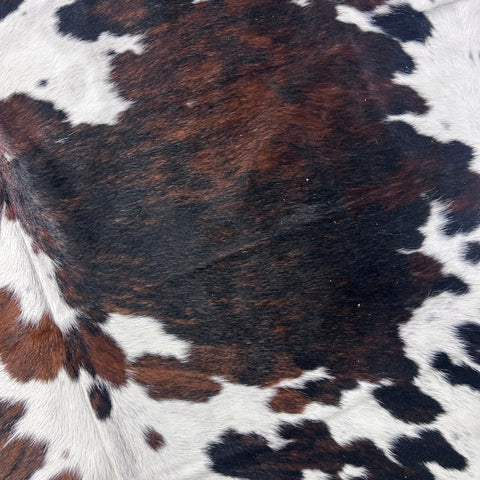 Tricolor Cowhide Rug (44.25 sq ft) Size: 8x6.7 feet Colombia-89