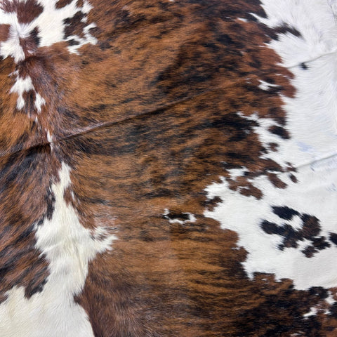 Tricolor Cowhide Rug (44.75 sq ft) Size: 8x7 feet Colombia-88