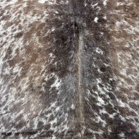 Spotted Brown & White Cowhide Rug Size: 6.7x6.2 feet D-760