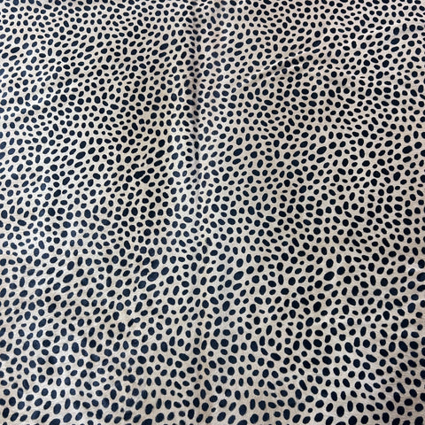 Huge Cheetah Print Cowhide Rug (heavy hide/ 1 hard to see stitch) Size: 7.7x6.2 feet Y-089